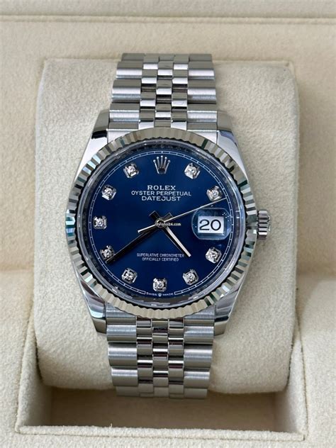 rolex datejust 36 quadrante blu|rolex 2022 release datejust 36.